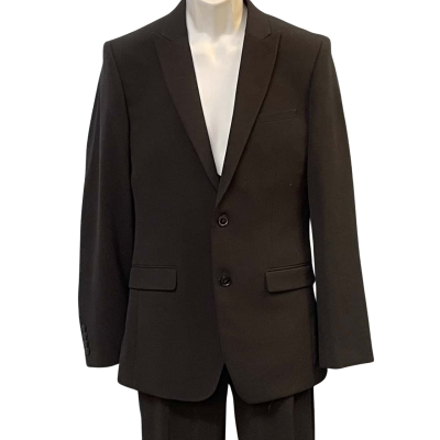  Onesix5lue, Mens  Size S Black  suit coat, vest and pants