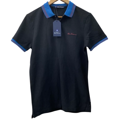 Ben Sherman Mens  Size S Polo Shirt Black  