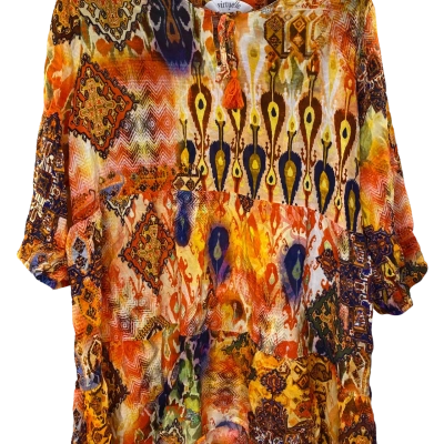 Virtuelle Womens  Top Size 24 Multicoloured / Orange 