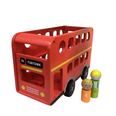 Funtown Wooden Bus and People as pictured 