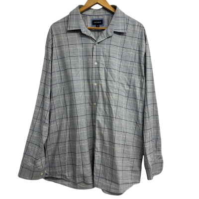 Gazman Mens Size XXL Grey Checked Shirt