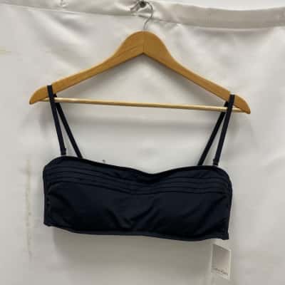 Calvin Klein Women's Swimwear Strap Bra Padded Size 14 Black BNWT