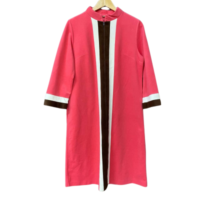 Vintage Vanity Fair Womens Size 14 Pink Felt Dress