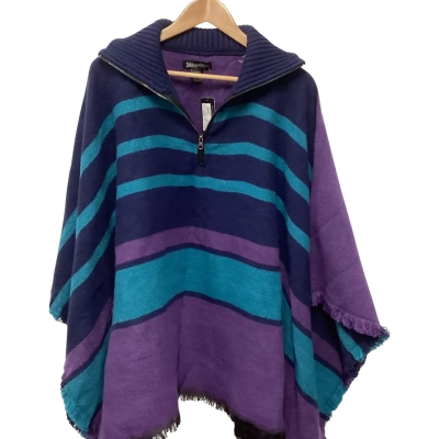 Taking Shape Womens  Size 0 Poncho Blue / Purple 
