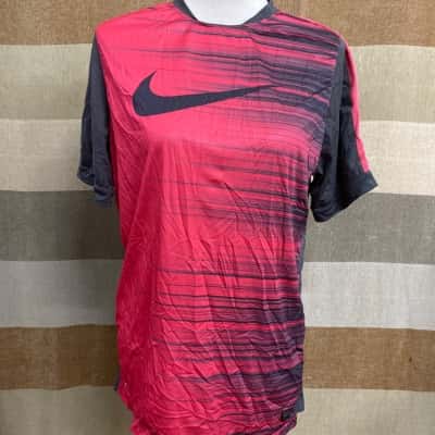 Nike Womens  Size L Sports Top Grey / Pink  