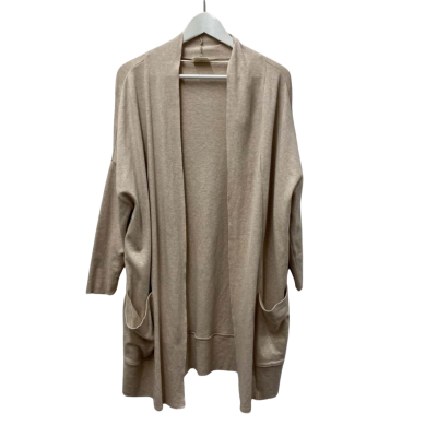  PACT Womens  Size S / XS Longline Cardigan Beige - 100% Organic soft feel Cotton