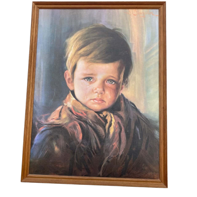 Vintage Giovanni Bragolin ‘The Crying Boy’ PLEASE READ DESCRIPTION PICKUP ONLY OR COURIER