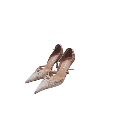 Luciano Barachini Womens Size 35 Leather Heels Animal print 