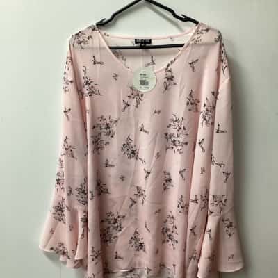 Emme Womens  Size XL 3/4 Sleeve Top B