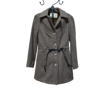  Womens  Carefree Size S Winter Coat Brown 