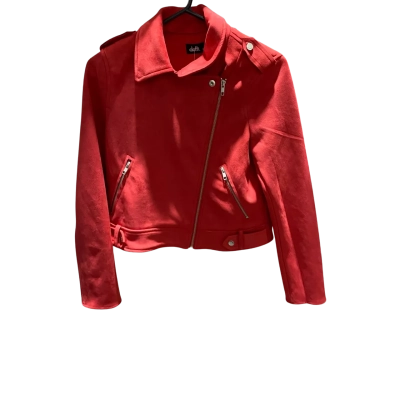 Dotti Womens  Size 10 Bomber Jacket Red RRP $89.95