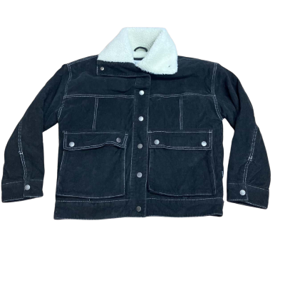 Ghanda Corduroy  Size XS Bomber Jacket Black  