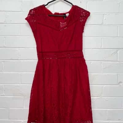 chinese dress ladies Self Portrait Girls Bow Lace Dress in Red