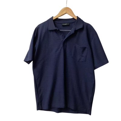  Mens Chisel Size L Short Sleeve T-shirt Navy Blue B