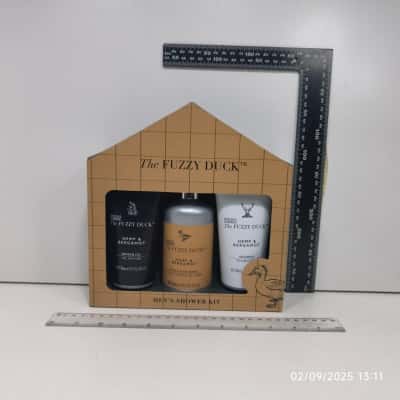  Mens 3pcs Shower Kit The Fuzzy Duck As New Sealed 