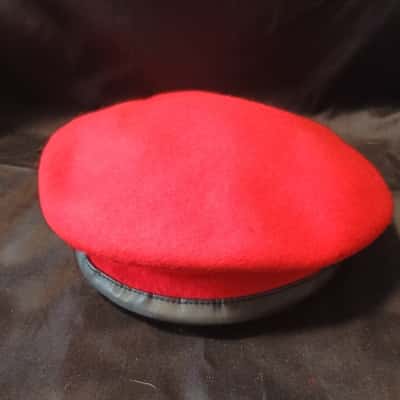  Women's Beret Red Australian Wool