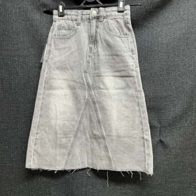 Seed Kids Size 6-7 Maxi Skirt Grey