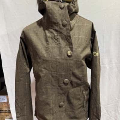 Columbia Womens  Size M Brown / Checked / Gold 
