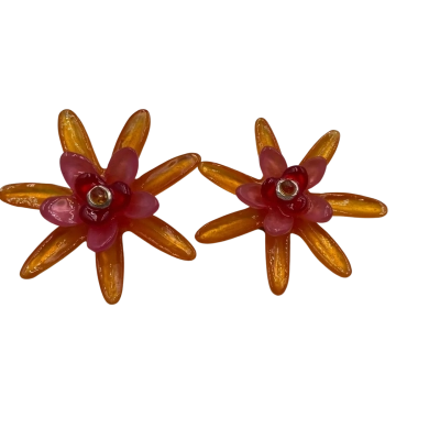  Women's Earrings Orange / Pink  / Red 