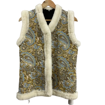  Womens  Size 46 Faux Fur Vest 