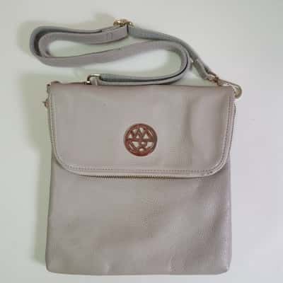 Willow & Zac Women's Leather Cross Body Bag Grey 