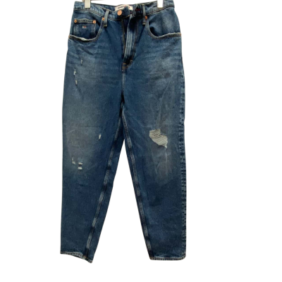 Tommy Jeans Womens Size 32 Blue Mom Jeans Ultra High Rise Tapered