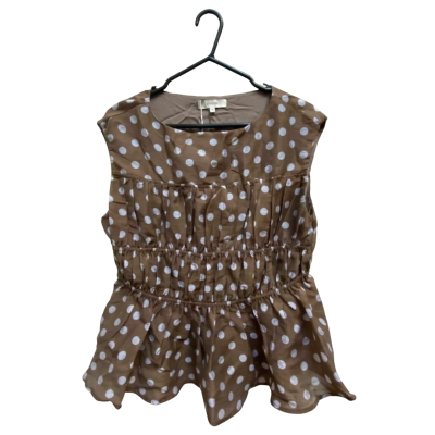  Womens Blouse Blue / Brown 