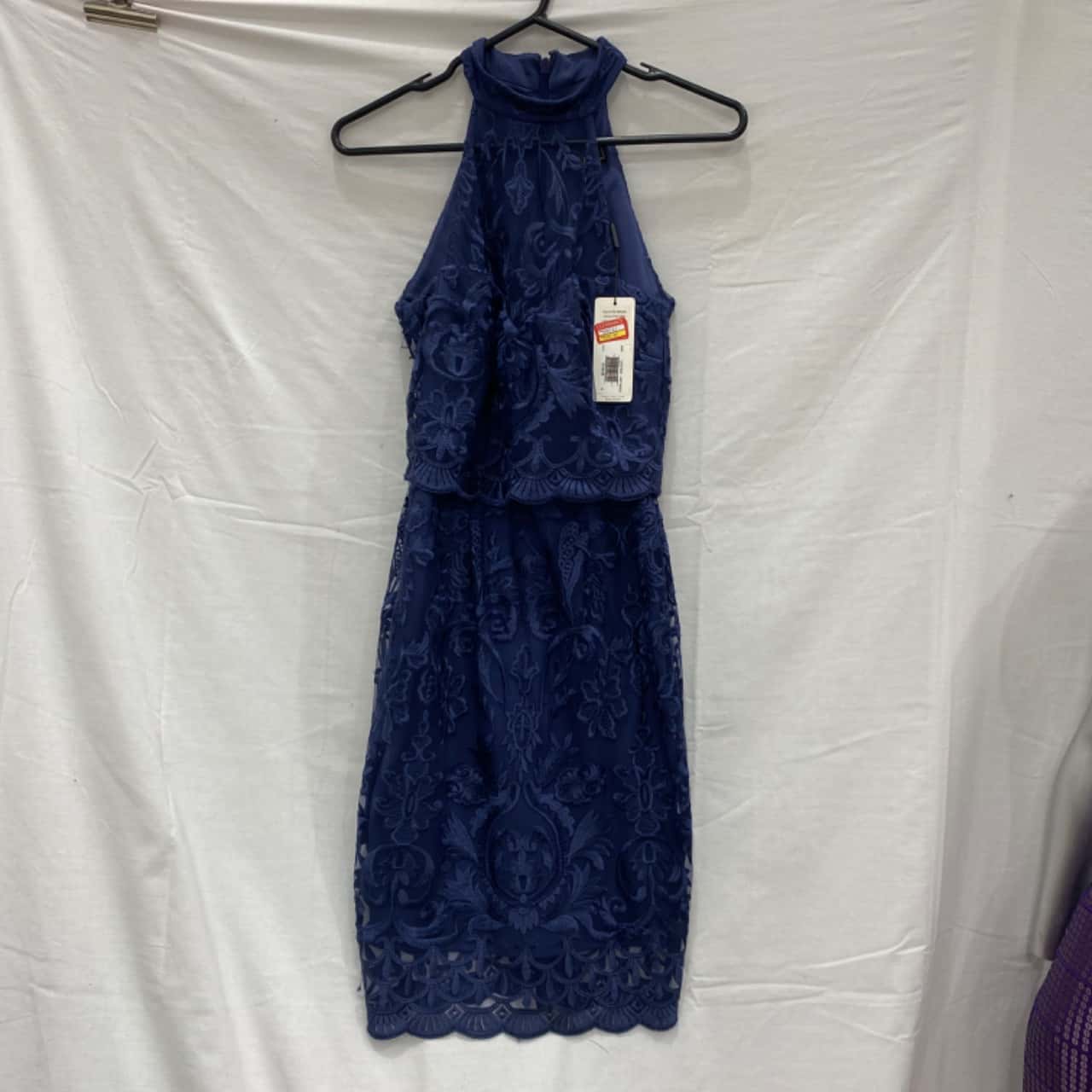 Lipsy London Womens Navy Blue Dress Size UK 8 (s)