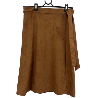 Katies Womens Size 8 Wrap Skirt Brown 