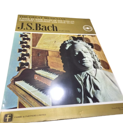 The Great Musicians J.S. Bach Part One," a weekly study magazine published by Fabbri & Partners Limited.