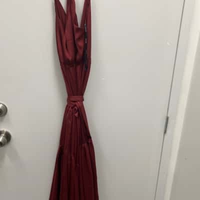 Sheike Womens  Size 8 Off The Shoulder Dress Maroon 