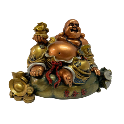 Laughing Buddha on Money Bag Statue – Abundance Symbolism! #luckystatue #fengshuigift #homeblessings