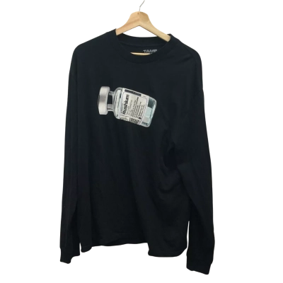 Tame Impala Rushium Tour   Size L Long Sleeve Top Black  