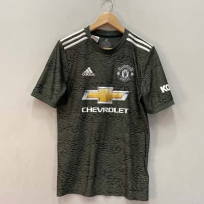 Adidas Manchester United FC Jersey Teen Size 15/16 years Camouflage / Khaki 