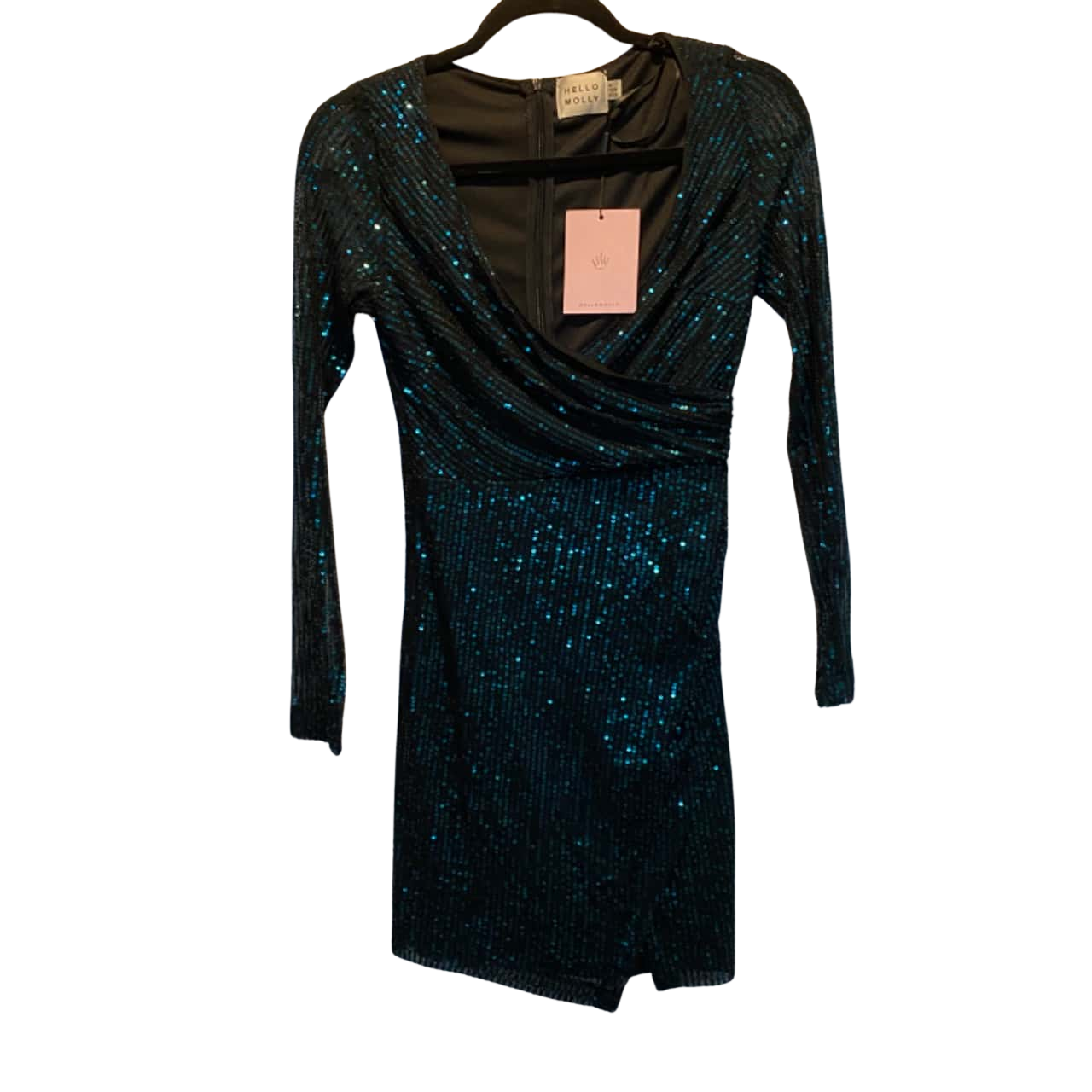 HELLO MOLLY BNWT Womens Size 10 Long Sleeve / Party Dress Green