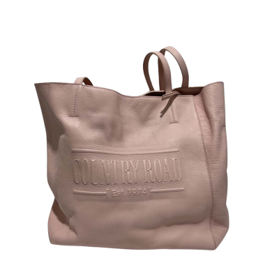 Country Road Womens Blush Pink Heritage Leather Shopper