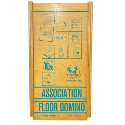 Lidago Association Floor Domino Wooden Educational Toy Made in Belgium