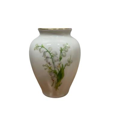 Small Lily of the Valley Vase Made by Royal Porzellan Bavaria KPM Germany