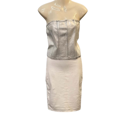 Cotton On Womens  Size 16 Cropped Top / Party Top / Tank Top Blue / Grey 