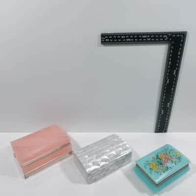 3x Vintage Jewellery Boxes 