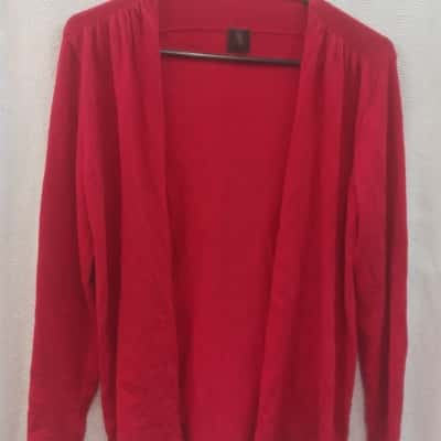 David Lawrence Womens  Size M Cardigan Red 