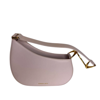 Charles & Keith Womens Handbag Gold / Pink  