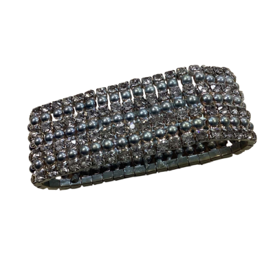  Womens Beaded Glassstone Bracelet  (jb) 