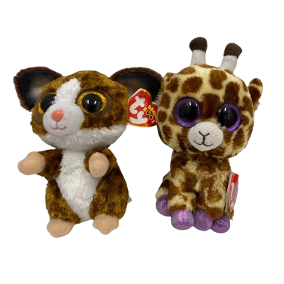 TY Plush Toys 2 Pieces Safari+ Binky 