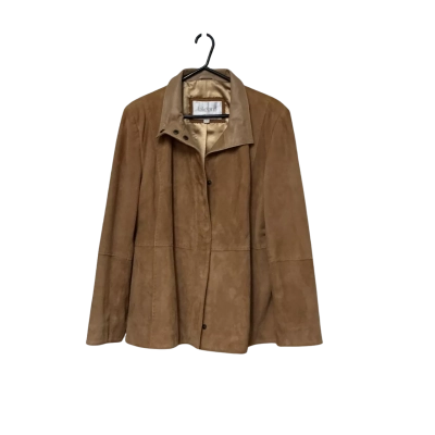 Lakeland Fine Leather Tan Suede  Size L Leather Jacket 