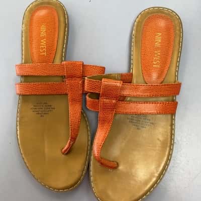 Nine West Womens  Size 6 Flats Orange 
