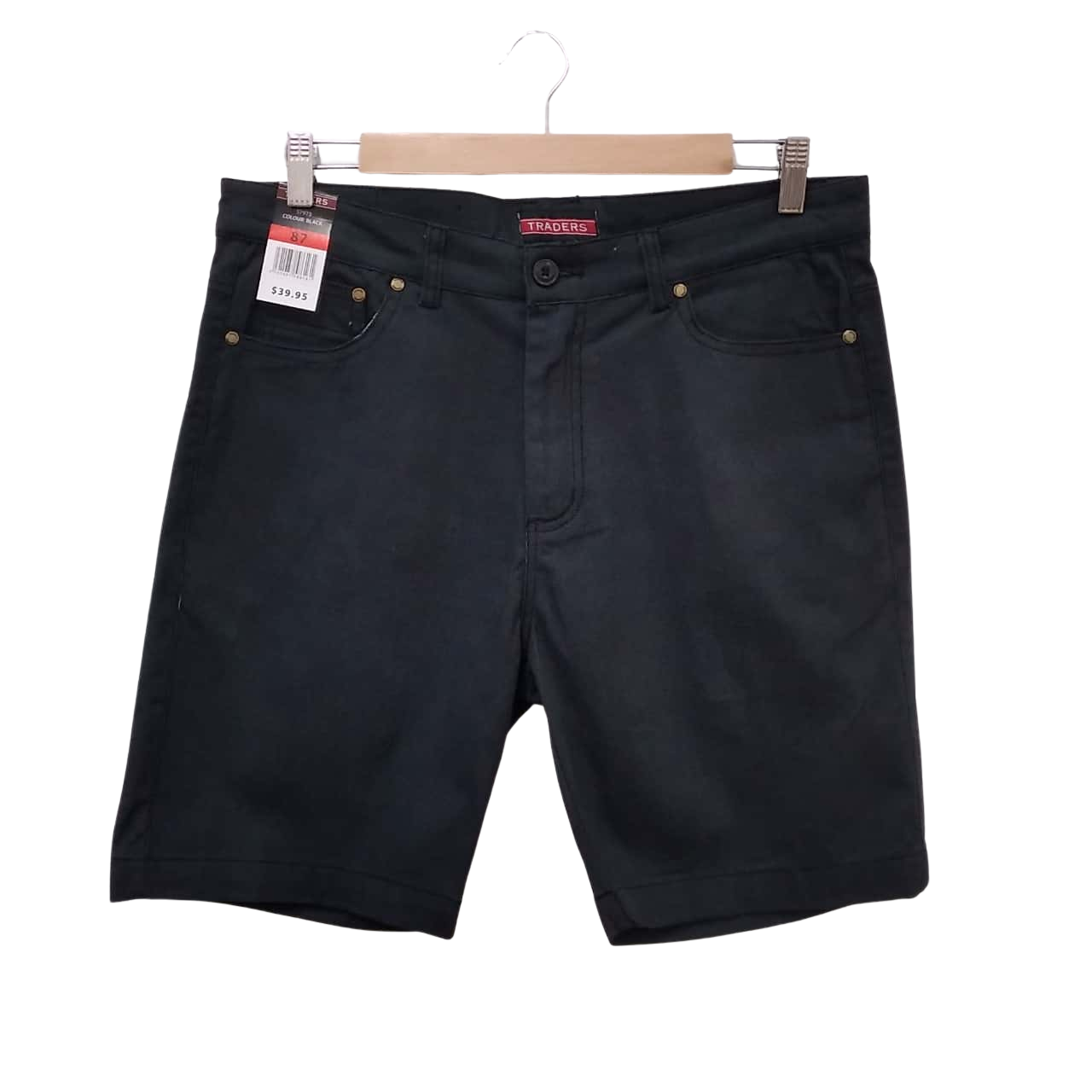 RRP 39 TRADERS Mens 34 in Black Shorts (15, 487)(s)
