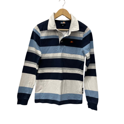 Ellesse Mens  Size XS Quarter Zip Jumper Blue / Striped 