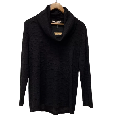 Noni B Womens  Size S Long Sleeve Top Black  