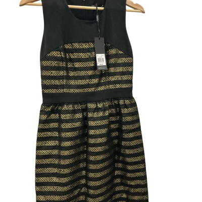 Tokito Womens Size 8 Party Dress Black  / Gold 